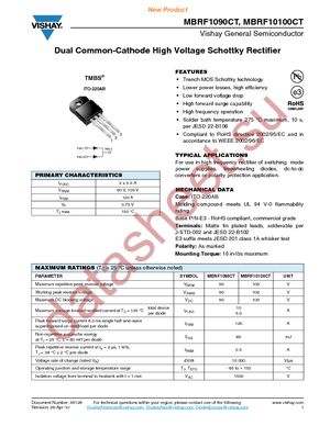 MBRF10100CT-E3/4W datasheet  